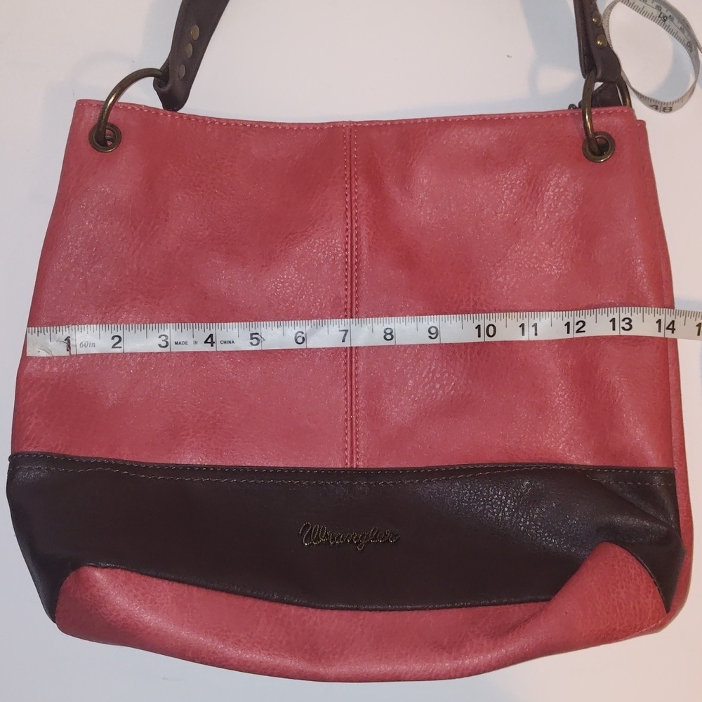 Wrangler Hobo Bag Purse Handbag Red by Montana West Good Condition - Picture 5 of 14